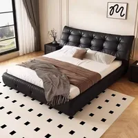 Table de chevet rembourrée fantaisie, lits de rangement modernes pour chambre à coucher, salon de couchage, accessoires pour la maison 1