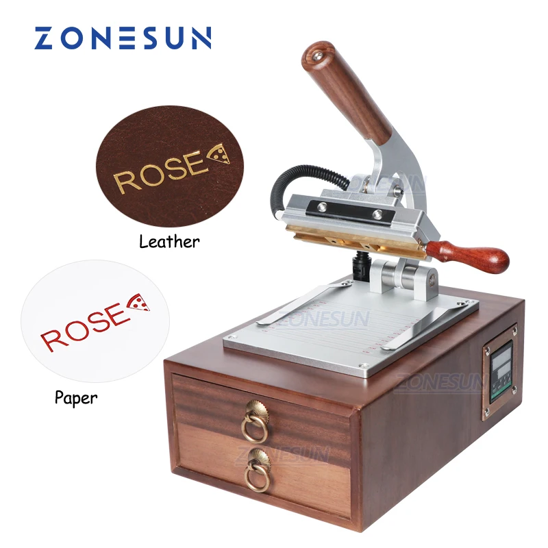 

Термопресс ZONESUN для печати на кожаных пакетах, пластиковых, деревянных, бумажных картах