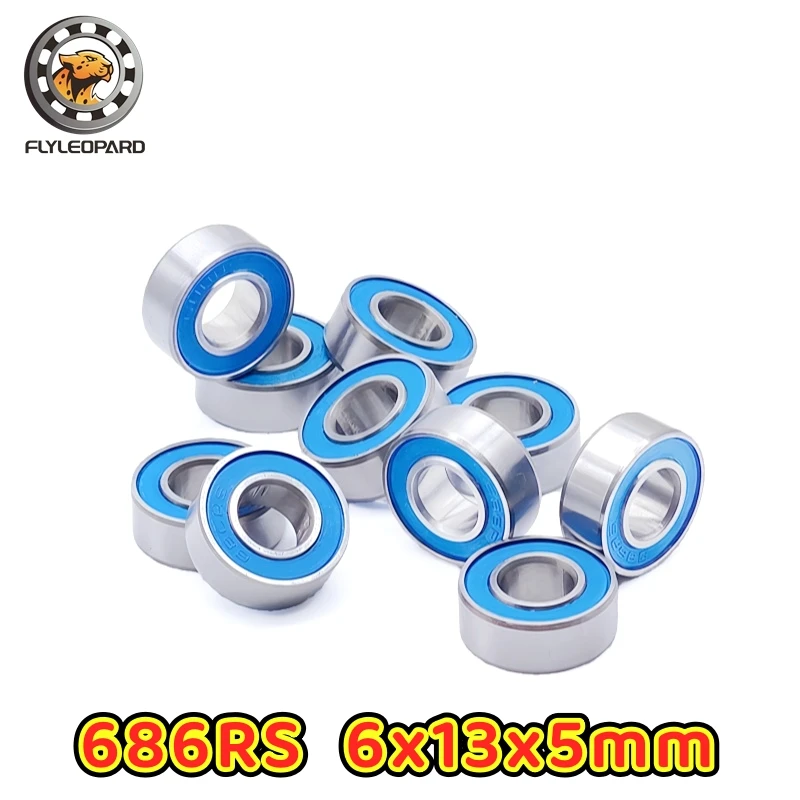 10PCS 6801RS 베어링 12x21x5mm ABEC-7 얇은 섹션 6801-2RS 볼 베어링 61801 RS 6801 2RS 블루 씰링 L-2112DD 포함