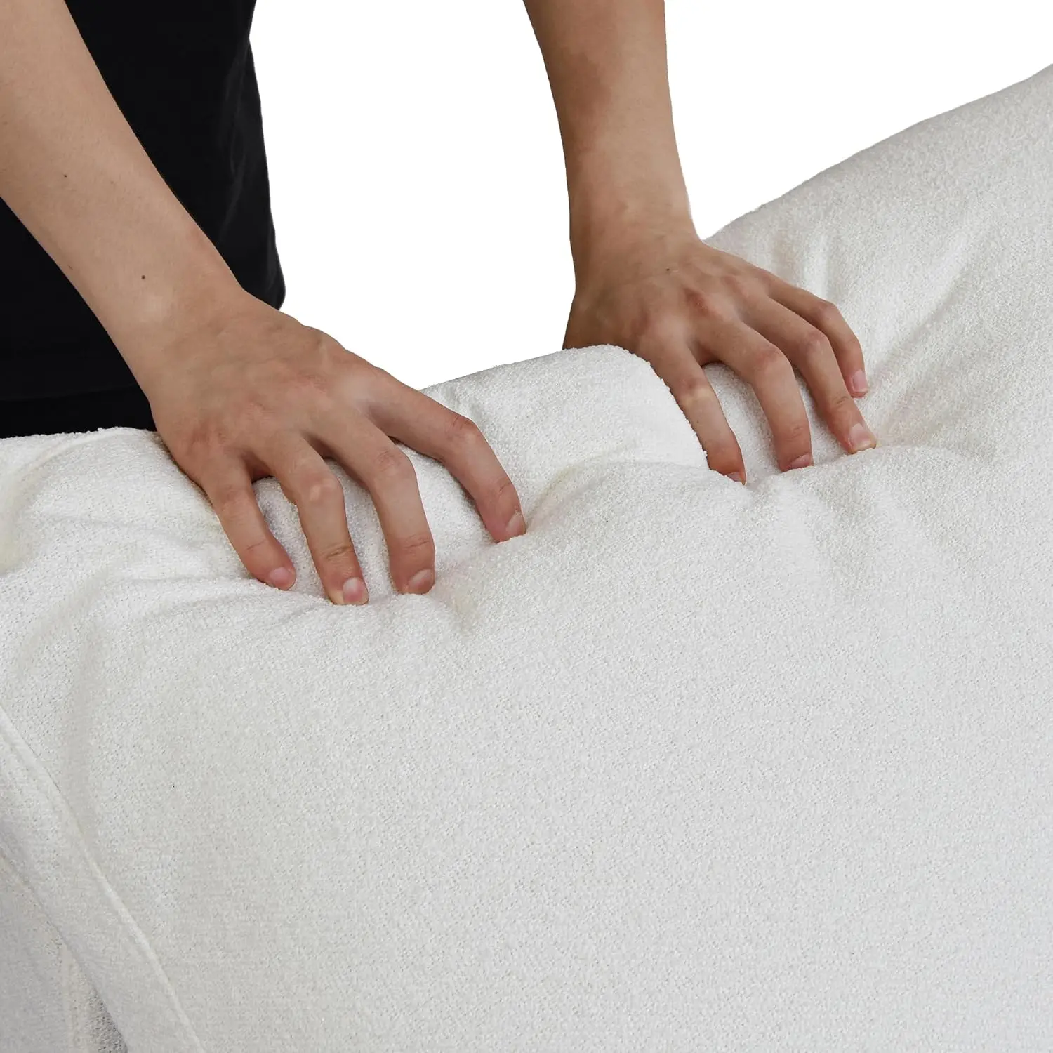 U-Shaped Cloud Couches for Living Room, 6-Seats Modular Convertible Sectional Sofas, Cushion Covers Removable, Comfy Sectional