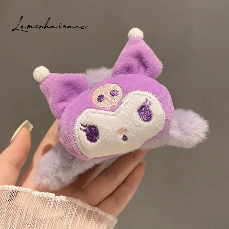 

Cartoon Anime Sanrio Plush Doll Hair Clip My Melody Cinnamoroll Plush Doll Hairpin Kawaii Hair Accessories Shark Clip Girl Gift