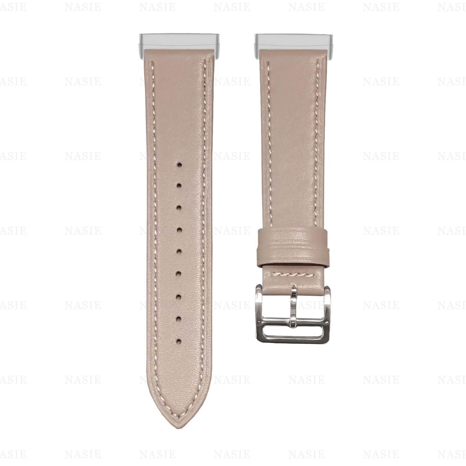 Premium Leather Band for Fitbit Versa and Sense - Men's Watch Bracelet Replacement Strap