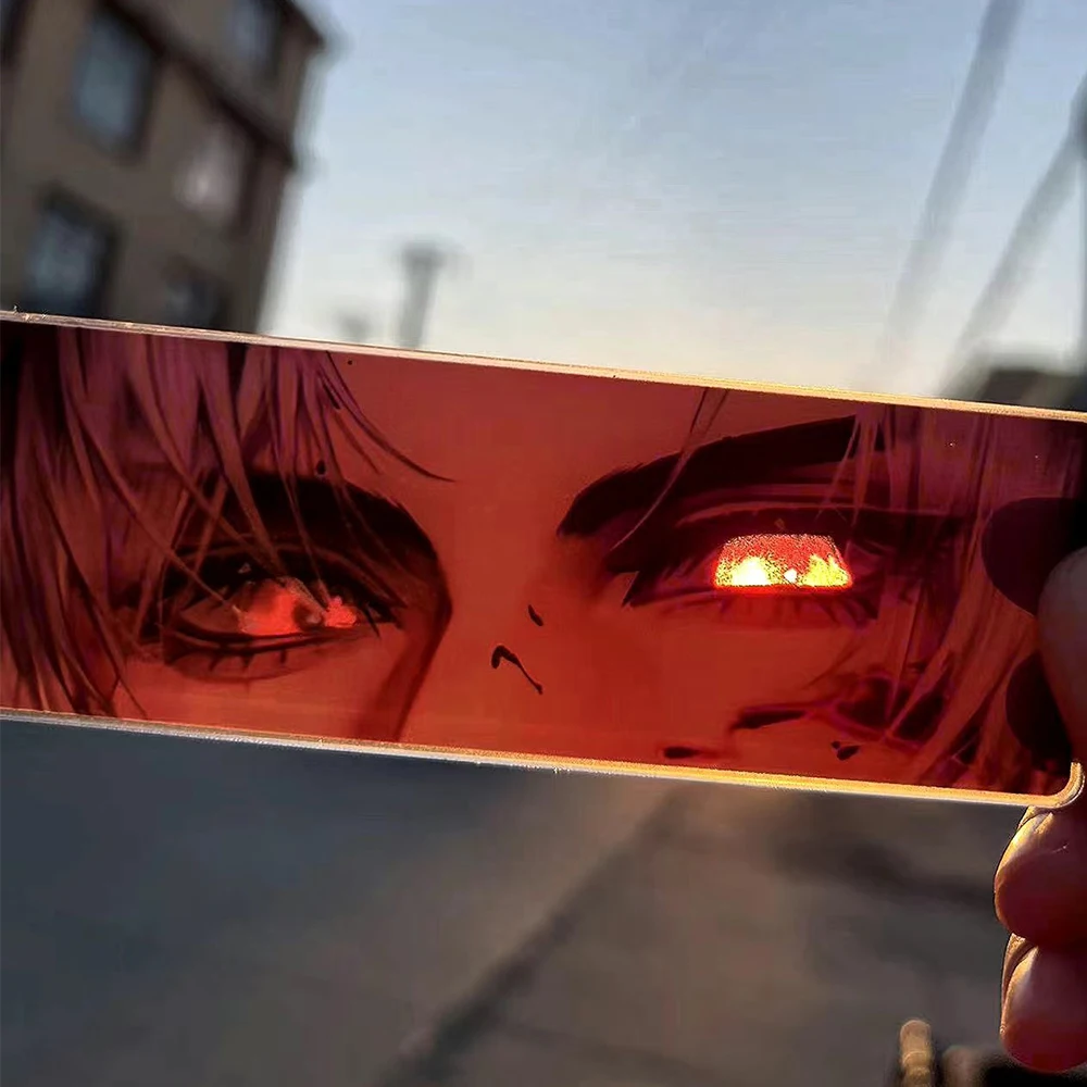 Game Love and Deepspace Acrylic Sylus Eyes Reflective Card Cosplay Cartoon Eye Strip Change Cards Raster Card Bookmark Xmas Gift anime cosplay props