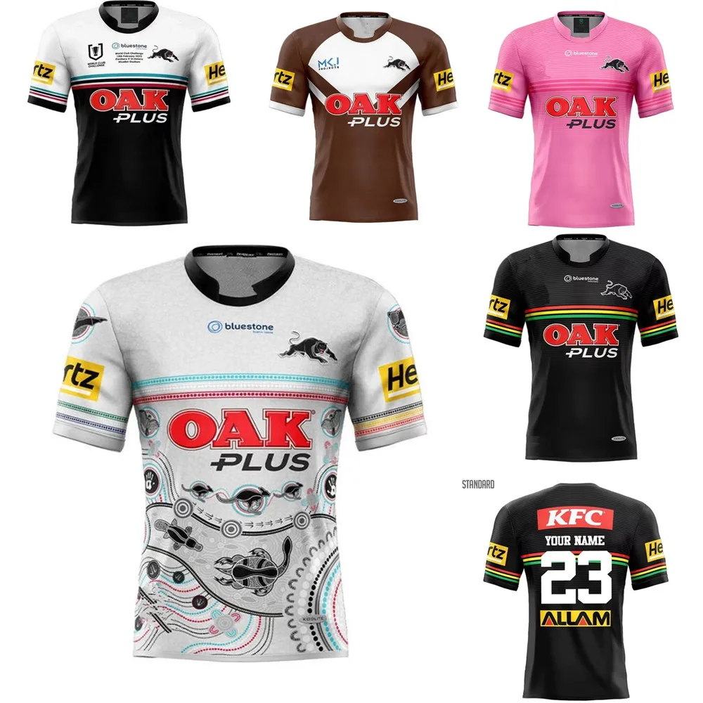 

Коллекция 2023 года, Джерси для регби Penrith Panthers Home 2023/24, Джерси для регби PENRITH PANTHERS First, сложный вызов для регби, шорты размера S---5XL