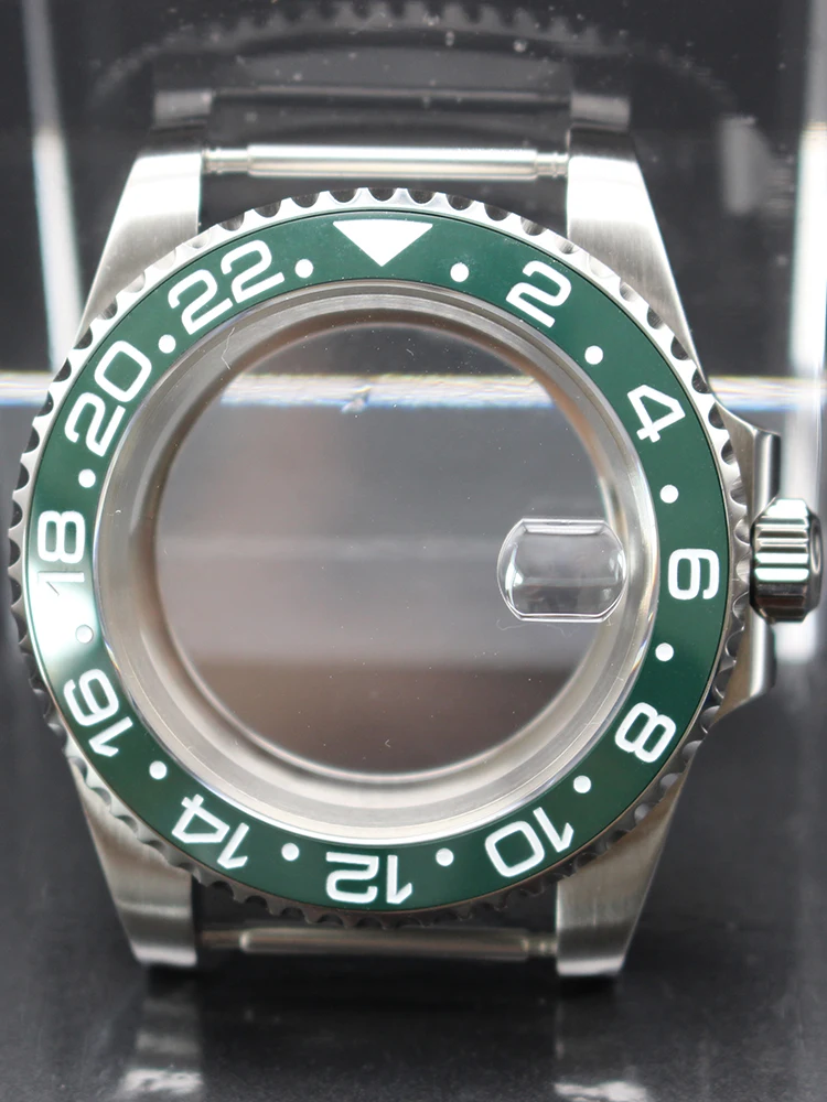 Premium 40mm Waterproof Watch Case with Ceramic Bezel Insert