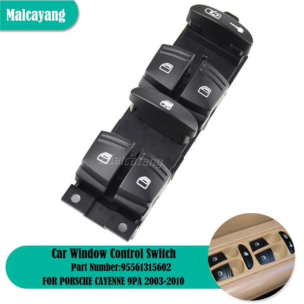 

Переключатель Стеклоподъемника для Porsche Cayenne 9PA 2003-2010 95561315602 95561315601 7L5959857A, автомобильные аксессуары