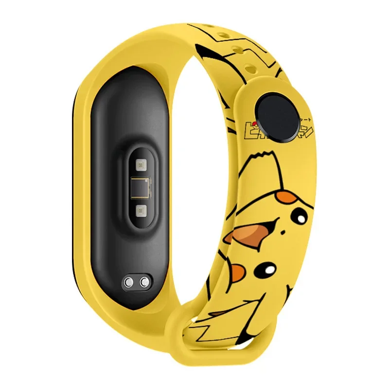 Pokemon Pikachu Silicone Strap for Xiaomi Mi Band Kawaii