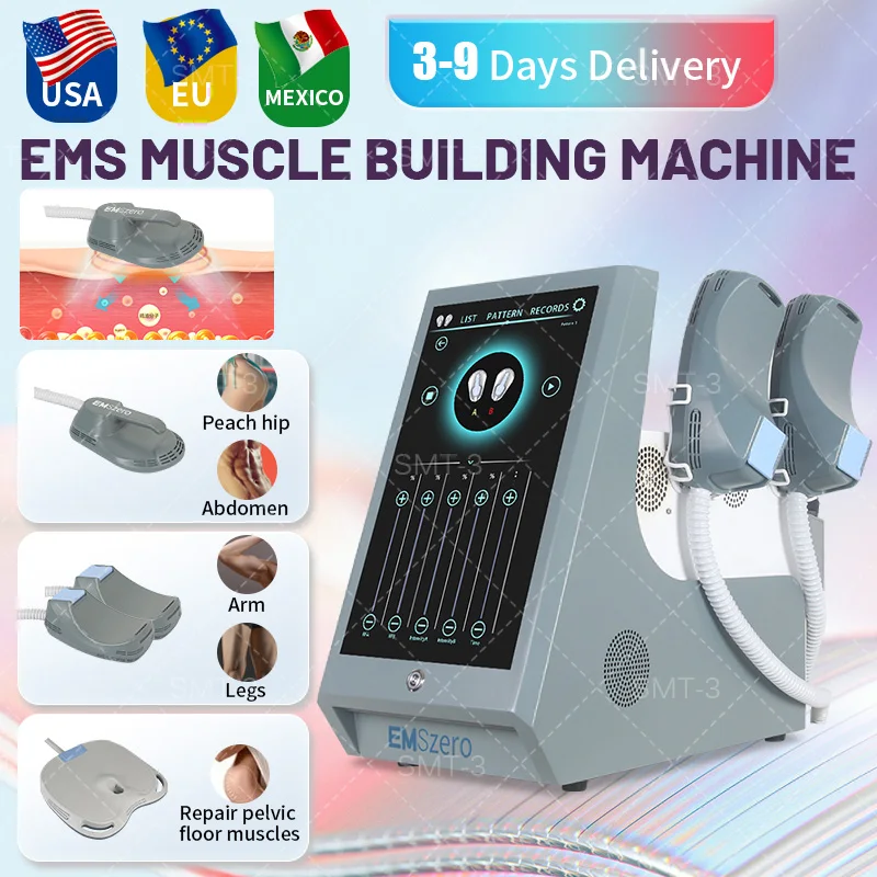 2024 High Intensity 4 Handles Portable Ems Body Sculpt Slimming Hiemt Fat Removal Machine Muscle Stimulation portable cordless massage patch rechargeable pain relief massager electric muscle stimulation patch 6 modes 9 intensity levels for back shoulder neck leg arm relaxation