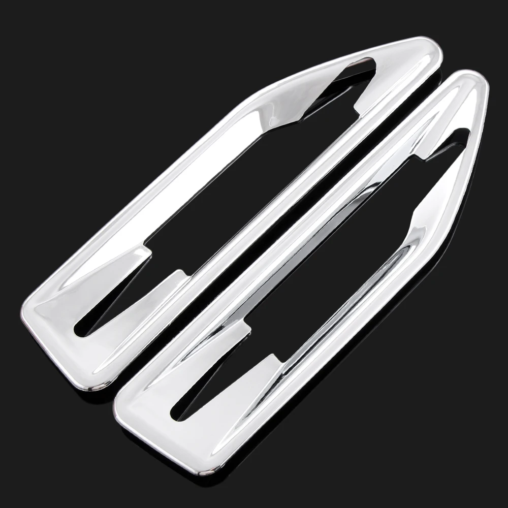 세트 당 2 개 사이드 라이트 장식 트림 커버 크롬 스타일링 ABS 자동차 액세서리 KIA RIO K2 2011 2012