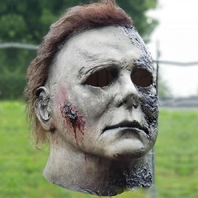 Old Man Mask Halloween Realistic Full Head Latex Mask Human Male Head Face Masks Cosplay Party Costume Accessories