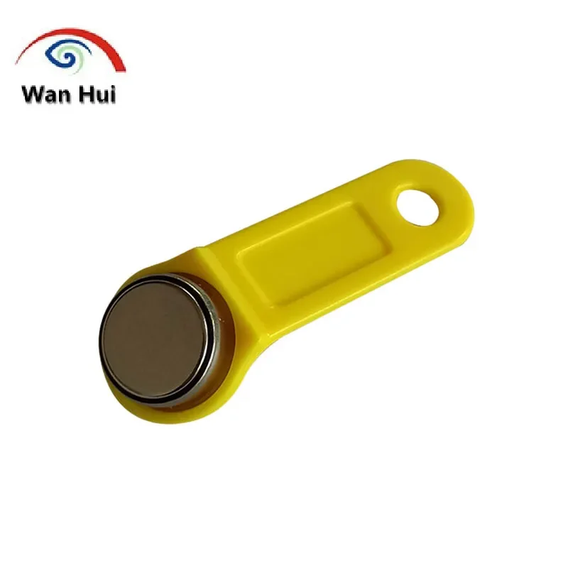 10Pcs iButton DS1990A TM1990A-F5 Touch Memory Card TM iButton Tag IB Tags with Handle for Electronic Lock Access Control Door