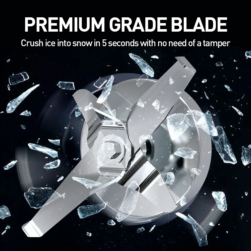 Commercial Quiet Shield Blender 2200W Professional Blenders 2.2L/ 74oz BPA-Free Pitcher for Ice Crushing, Shakes and Smoothies