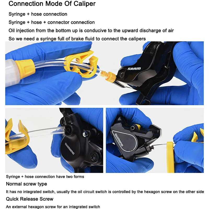 Bicycle Brake Oil Bleed Kit Brake Mineral Oil 60ML MTB Road Bike