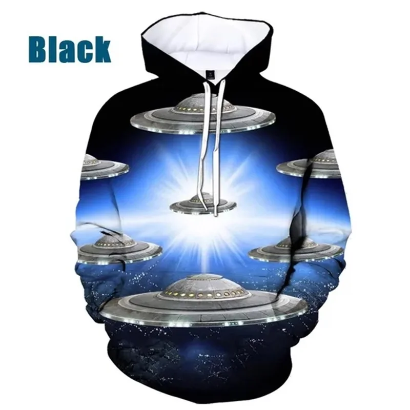 thumbnail image 1 of Nueva moda 3D Impresión OVNI Sudaderas con capucha para hombres Suéteres de gran tamaño Sudaderas con capucha Primavera Otoño Ropa de calle Sudadera con capucha Ropa de diseñador para hombres, 1 of 5