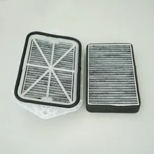 외부 공기 필터 캐빈 필터, 폭스바겐 사기타 CC 파사트 마고탄 골프 티구안 투란 아우디 스코다 옥타비아용, 2 홀