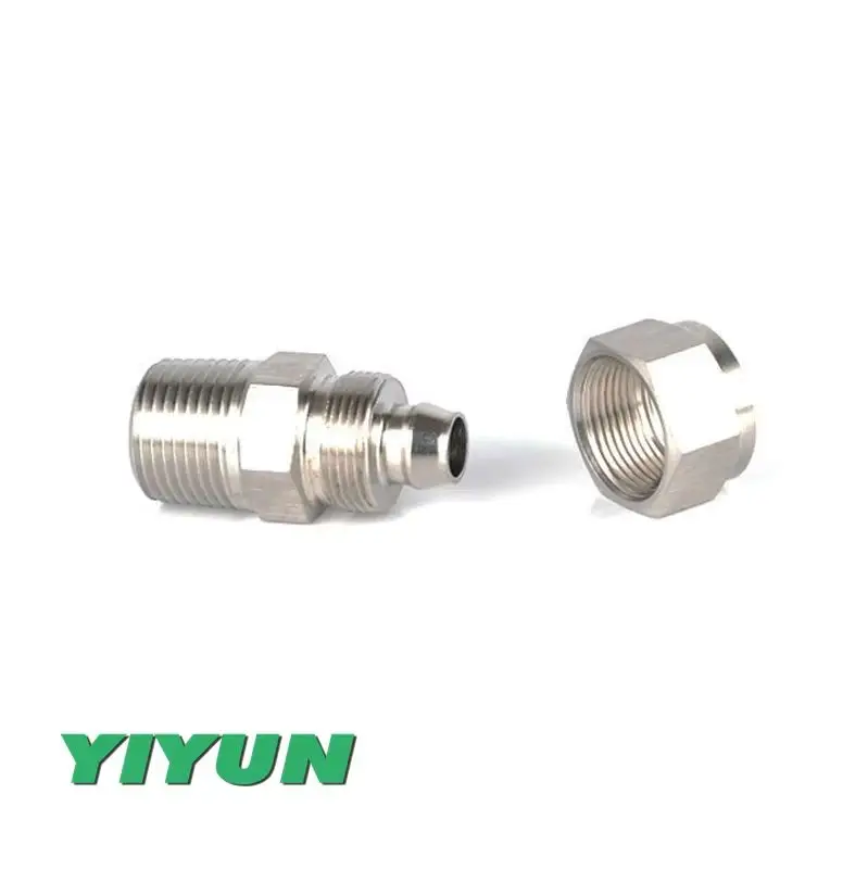 PC series 304 Stainless steel quick turn straight connector PC12 PC16 ...