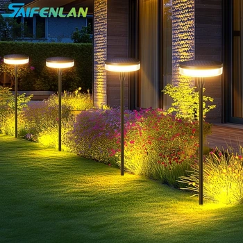 2PCS Solar Pathway Light Waterproof for Outside Yard 1