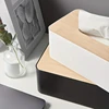 Bamboo Rectangular Tissue Box Cover, Long Tissue Box Cover, Toilet Paper Holder, Desk Bathroom Organizer 4