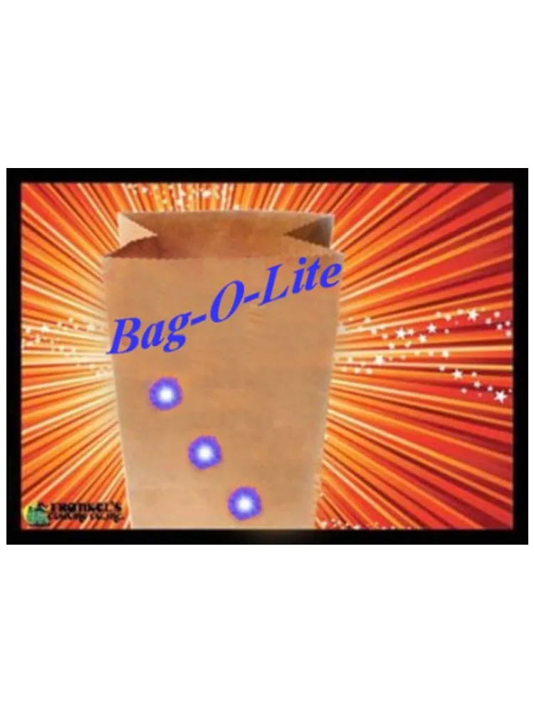 

Bag O Lites (Red color,with Finger Light) Magic Tricks Paper Bag Appearing Light Magie Stage Illusion Gimmick Props Comedy