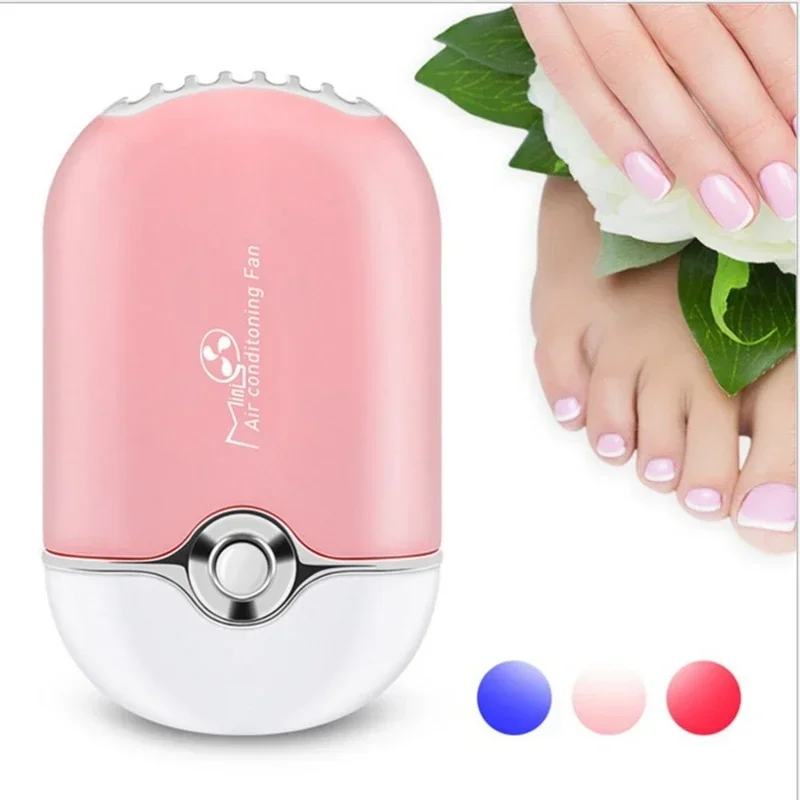 USB Charging Eyelash Hair Dryer New USB Mini Fan Air Conditioning Blower  Portable Nail Polish Quick Dry Pocket Cooling Fan