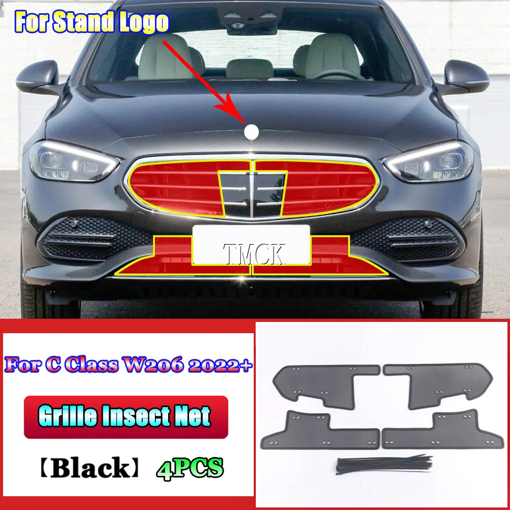 Depanet-Netz verkleidung für Mercedes W206 Front lippe C Außen zubehör -  AliExpress