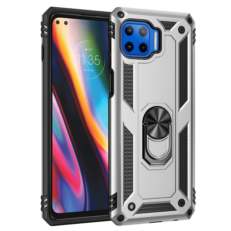 Motorola Moto G 5G Plus Armor 충격 방지 케이스 Moto G 5G Plus 군용 드롭 보호 자석 자동차 홀더 링 케이스 커버