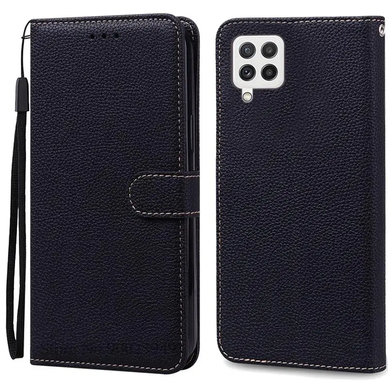 Leather Wallet Flip Case Soft Silicone Cover for Samsung Galaxy M32 - Stylish Protective s