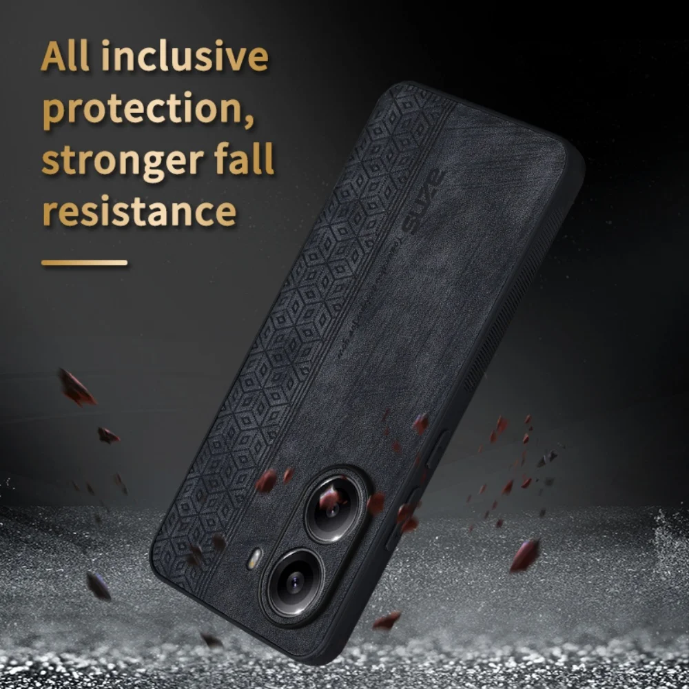 Luxury Leather Business Phone Case - Shockproof Soft Cover