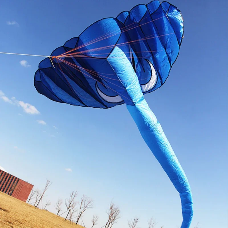 5.2M Soft Elephant Kite Inflatable 9-hole Nylon Kite Outdoor Easy To Fly and Tear Resistant Professional Kites Cometa Gigante 4