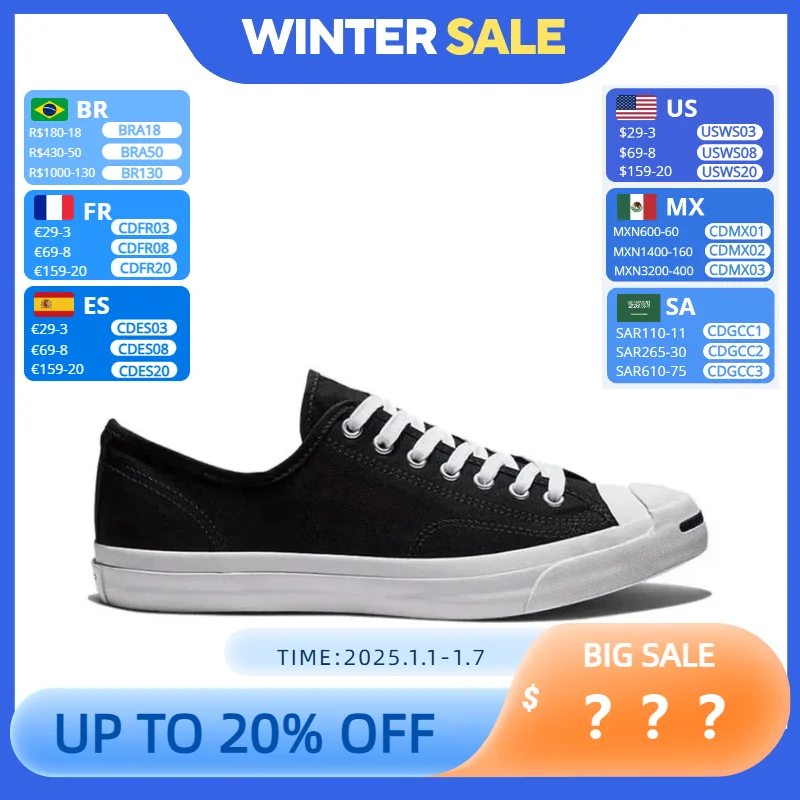 Converse Jack Purcell Men and Women Skateboarding Shoes Low-top Outdoor Sneaker Unisex