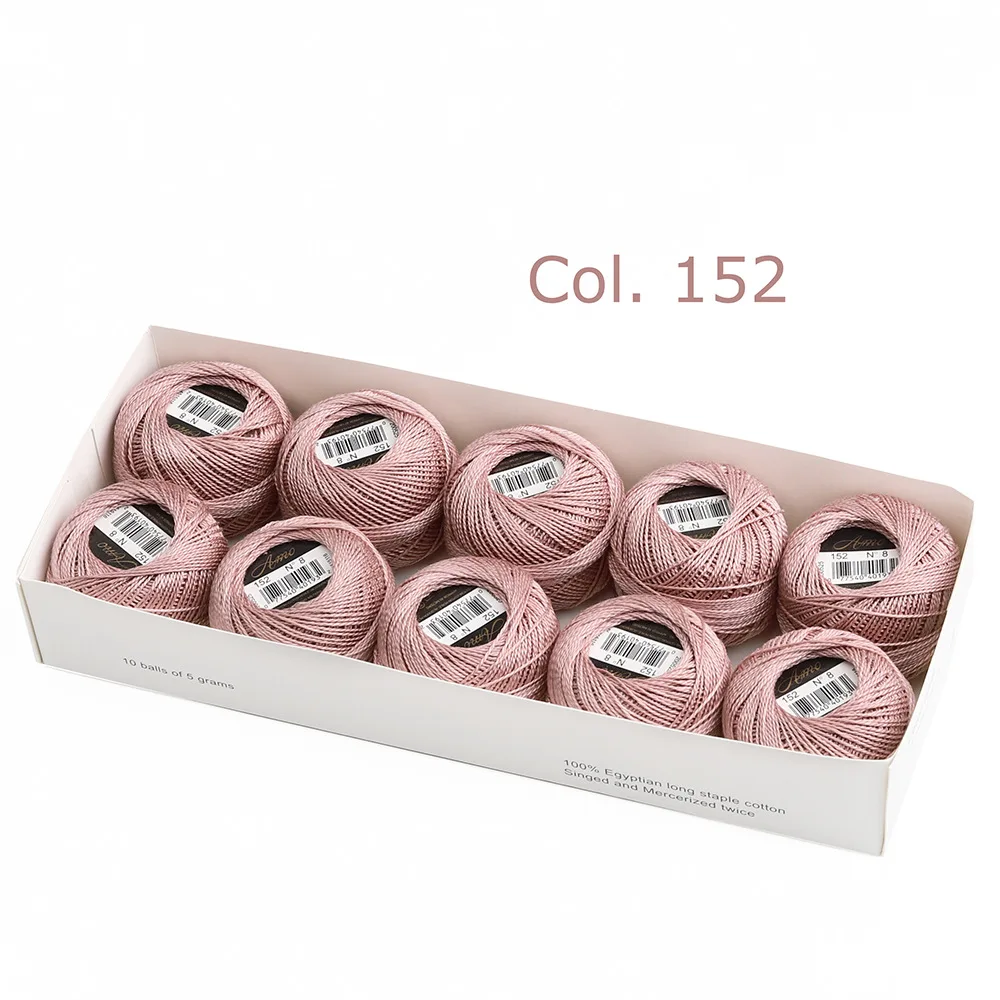 Egyptian Long Staple Cotton Embroidery and Hand Sewing Thread Set - 10 Balls