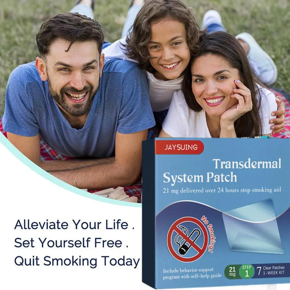 Stop Smoking Patches Anti-smoke Patch Smoker Health Therapy Natural Ingredient 21pcs/box Easy And Effective Stop Smoking Aid
