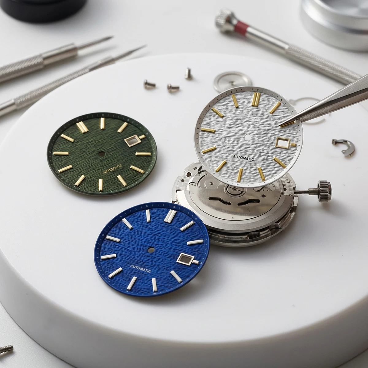 Elegant Transverse Stripe Textured Watch Dial - Grand Collection Edition