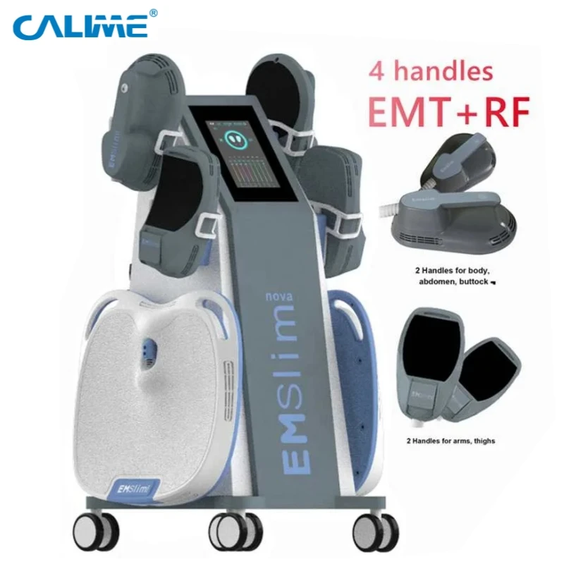 

Professional Emslim Nova Ems Muscle Stimulator 5000W With RF EMS Body Sculpting Machine 4 Handles Fat Burning EMS Slimming 2023