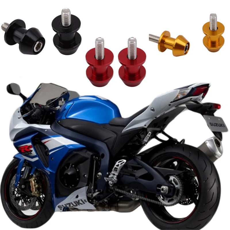 8mm Aluminum Motorcycle Stand Swingarm Durable Spools Slider Stand Screw Swingarm Motorcycle Accessory Easy Installation