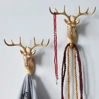 Wall Mounted Hooks Animal Head Rack Coat Caps Wall Hanger Horse Giraffe Elk Elephant Hooks Decorative Decor Bathroom Accessories 1