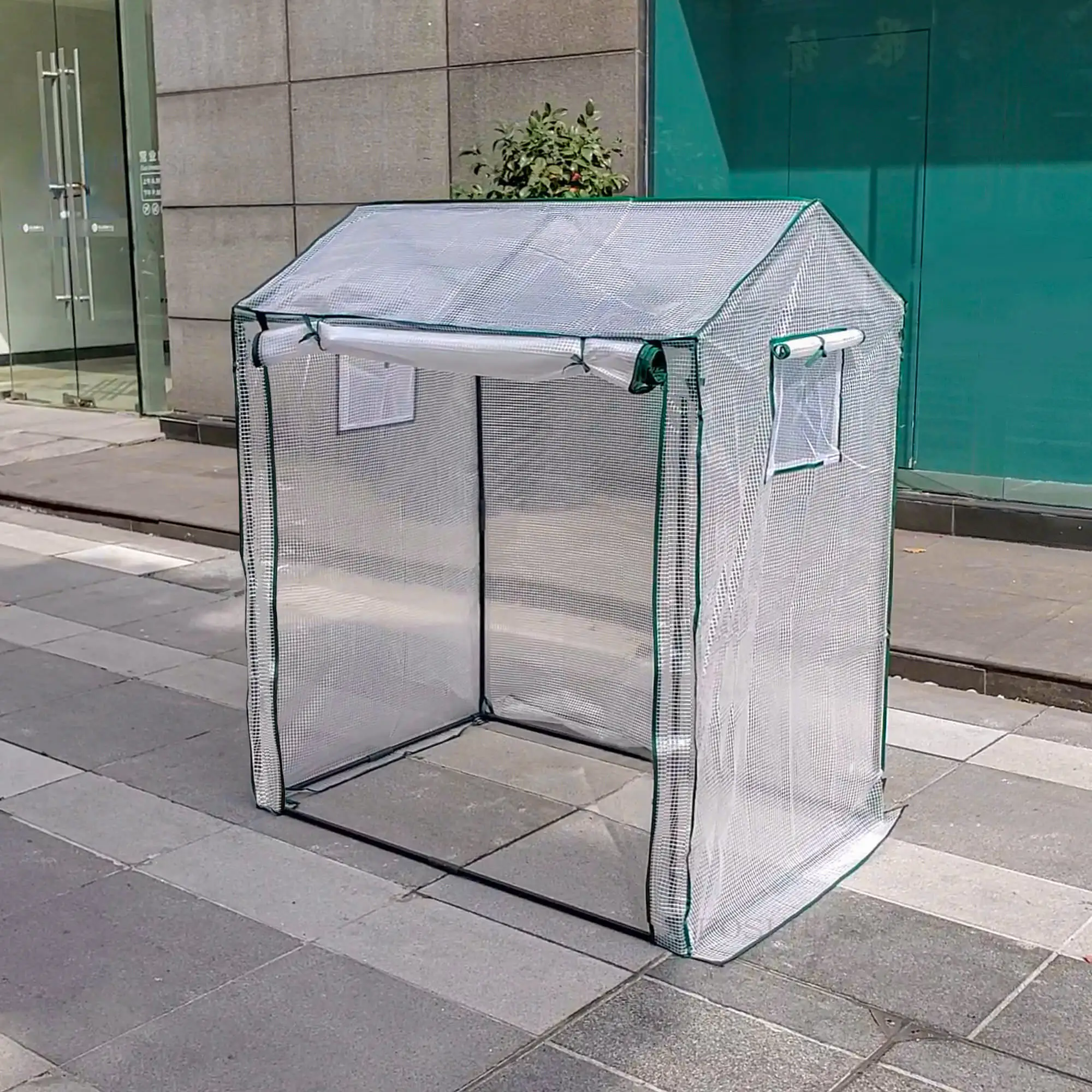 Balcony Home Plant Garden Greenhouse Windproof and Rainproof Outdoor Garden Greenhouse Insulation Cover Walk-in Plant
