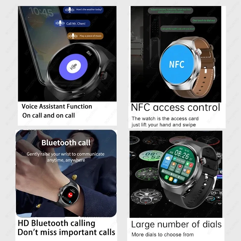 GT4 Pro GPS NFC Ʈ ġ , 360*360 AMOLED ũ, ɹڼ  ȭ, IP68 , ȭ̿ Ʈ ġ, ǰ