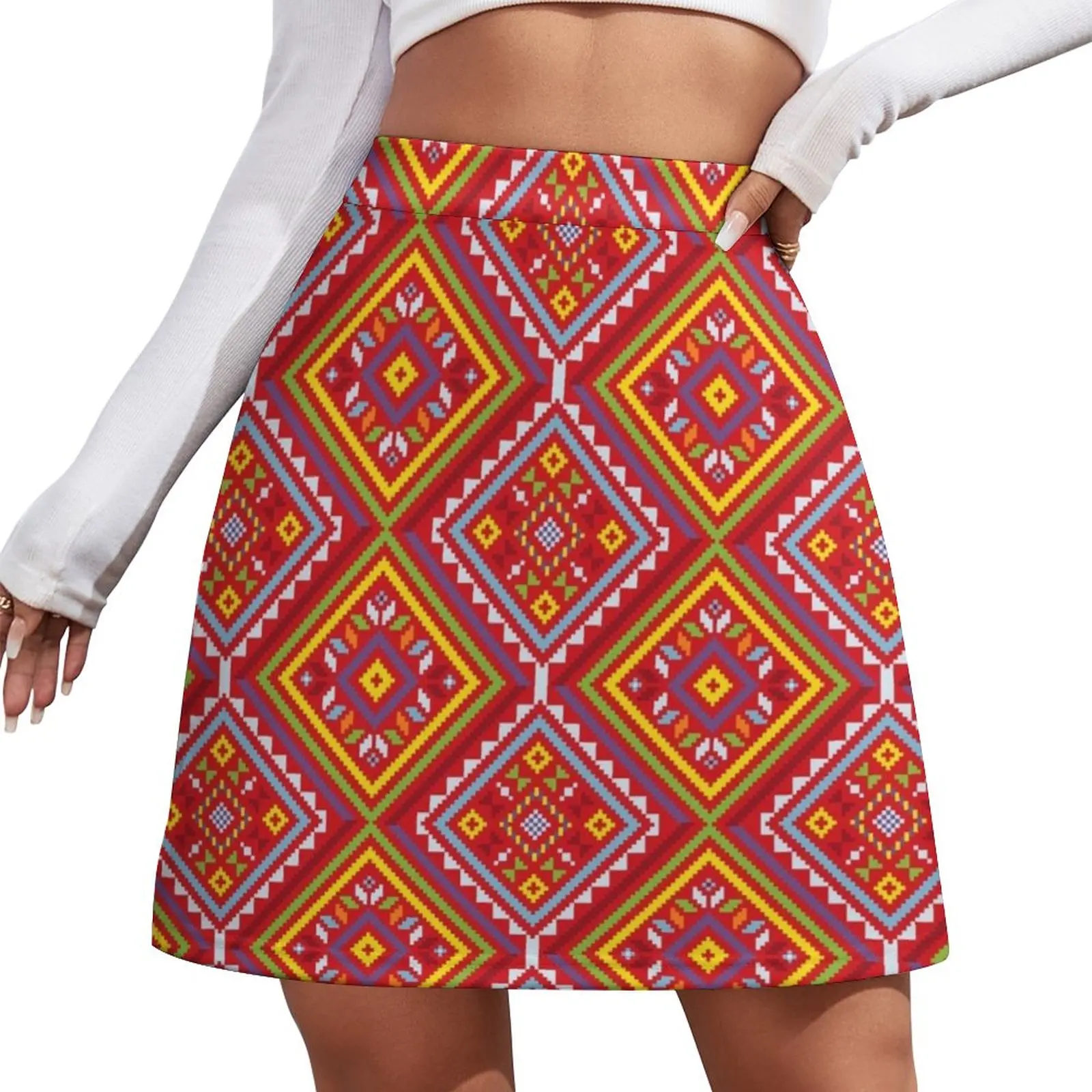 

Ethnic Filipino Tribal Pattern - Yakan 1 Mini Skirt korean style clothes women 2024 mini skirt korean style women clothing