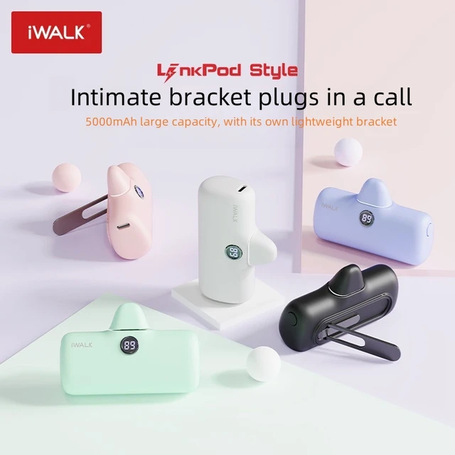 iWALK Portable Capsule Power Bank 20WPD Quick Charge