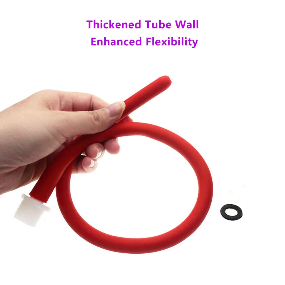 50CM Anal Cleaning Tools Set Enema Nozzle Washing Shower Douche System Anal Shower Tube Anal Wash Bidet Hose 5