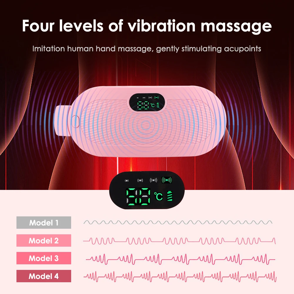 Uterine Warm Belt Warm Uterus Instrument Hot Compress and Vibration Massage Abdomen Waist Warming Rechargeable Relieve Belt images - 6