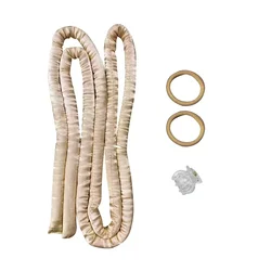 Silk Heatless Curling Rod Headband for Effortless Styling (A - Gold)