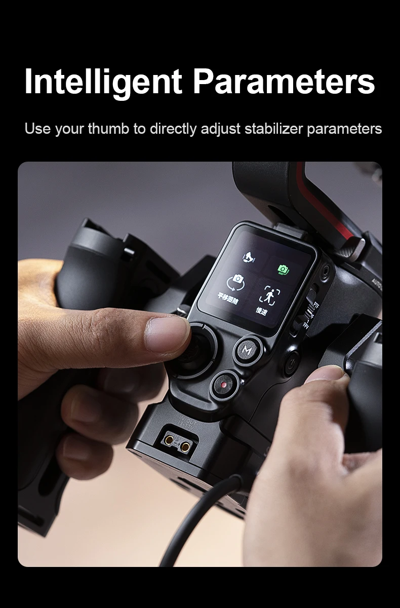 Description Picture 4 of itemSelens Handheld Gimbal Stabilizer Selfie Tripod Hold With Both hands Stable and Efficient Dual Handgrip Photography Accessories