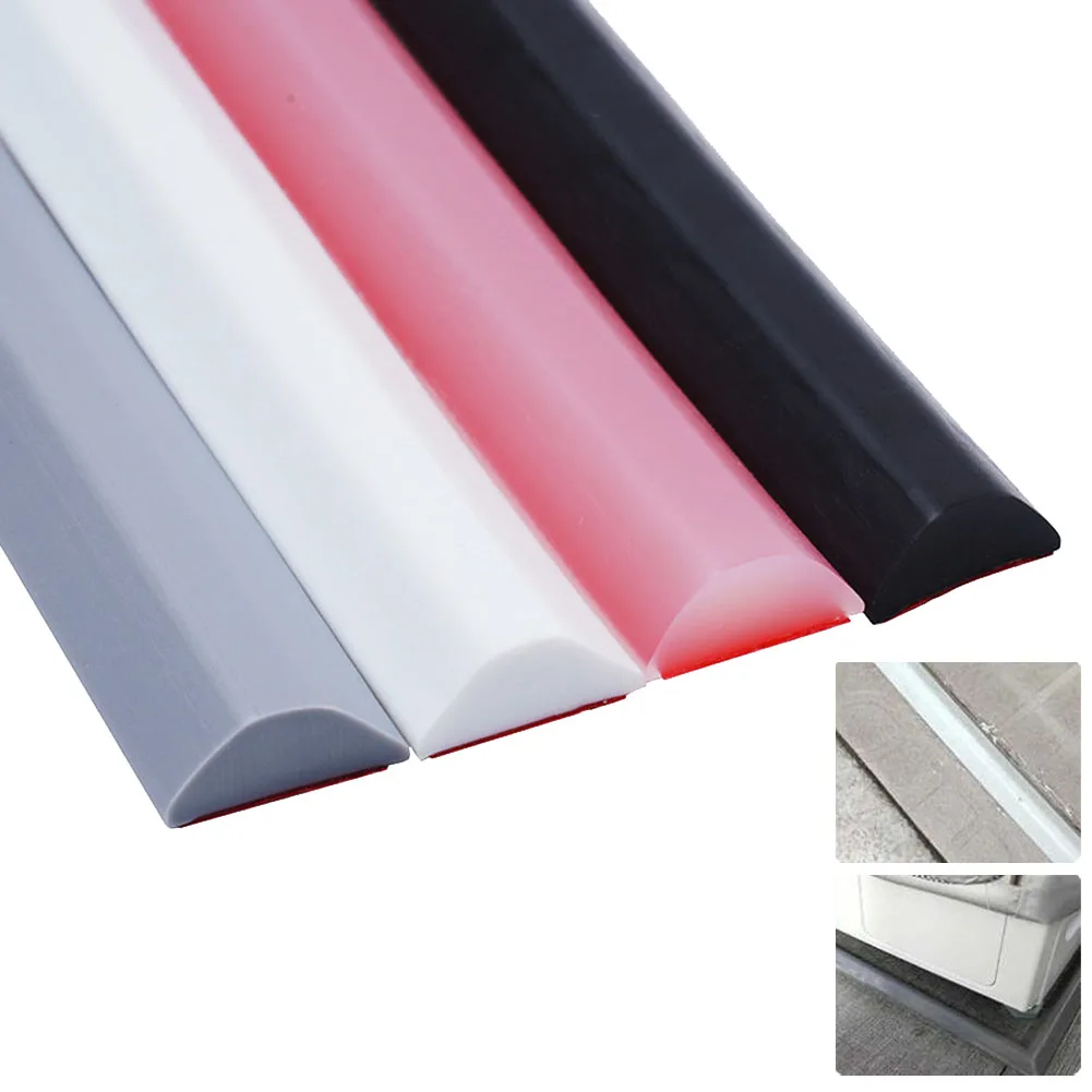 Rolha de Água do Banheiro de Retenção de Água Tira Flexível Separação Molhada Seca Silicone Tira Vedação Bloqueador Chuveiro Barragem Barreira Inundação