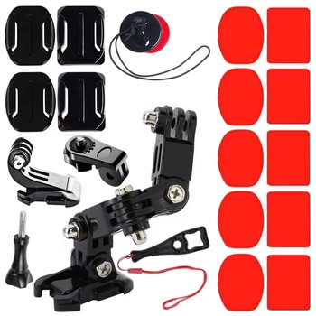 Kit de montage de casque de moto pour caméra d'action Insta360 X4 X3 Gopro 12 11 10 9 Dji Osmo, support de caméra de sport intégral sécurisé 1