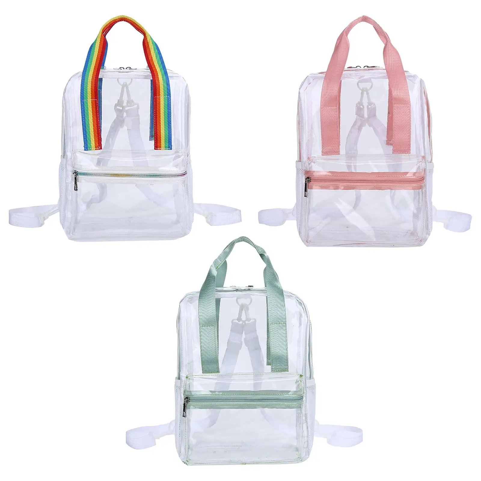 

PVC Clear Backpack Casual Pack with Pocket Daybag Waterproof Transparent Back Bag for Concert Workplace Swimming Travel Outdoor