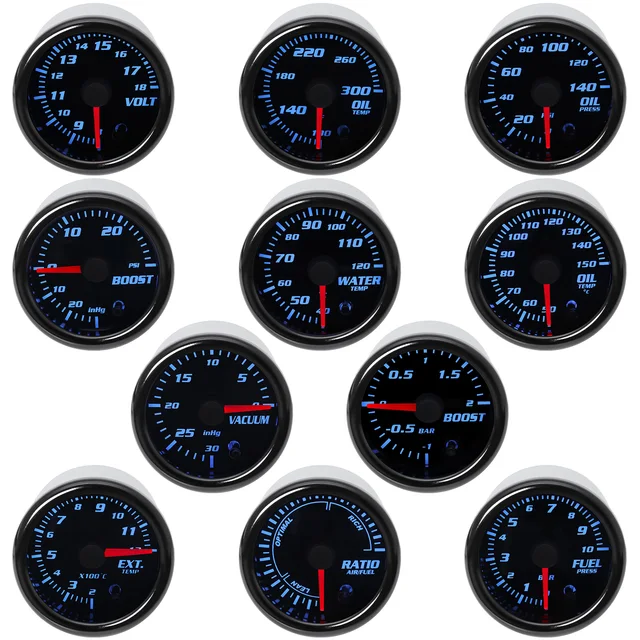 2 Bar Boost Gauge – Universal 52mm For Turbo Engines