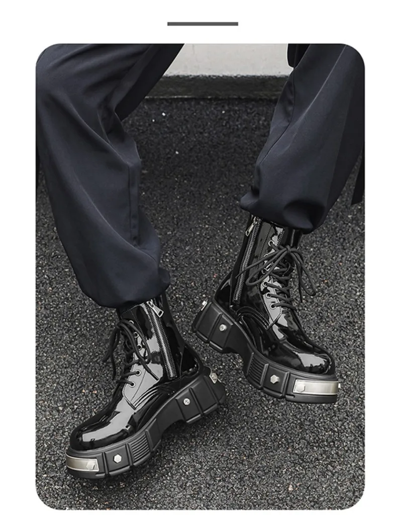 Men's Versatile Casual Rivet Ankle BootsThick Sole Fashion Walking