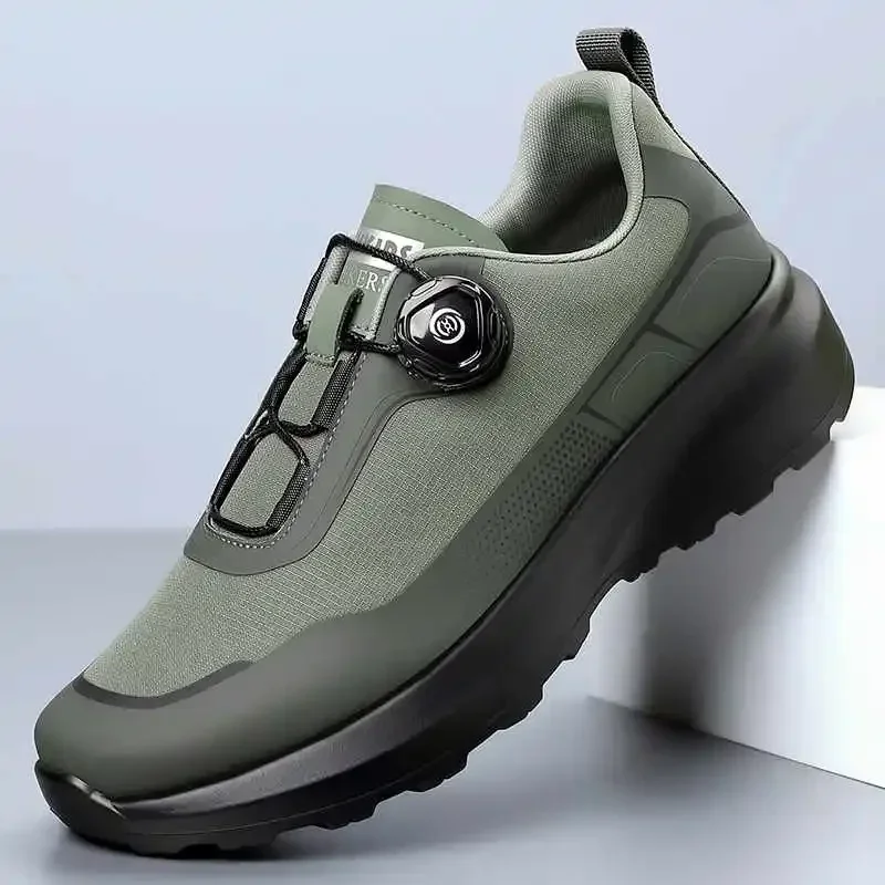 Camping-Laufsportschuhe für Herren mit leichtem, bequemem und vielseitigem Knopfmund, einfarbige Bergsteigersneaker